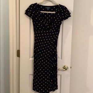 Ralph Lauren Polka Dot Midi Dress